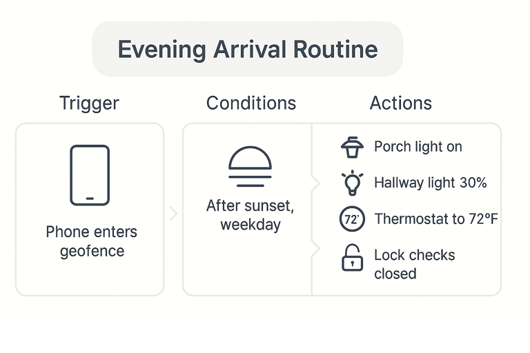 smart home automation routine