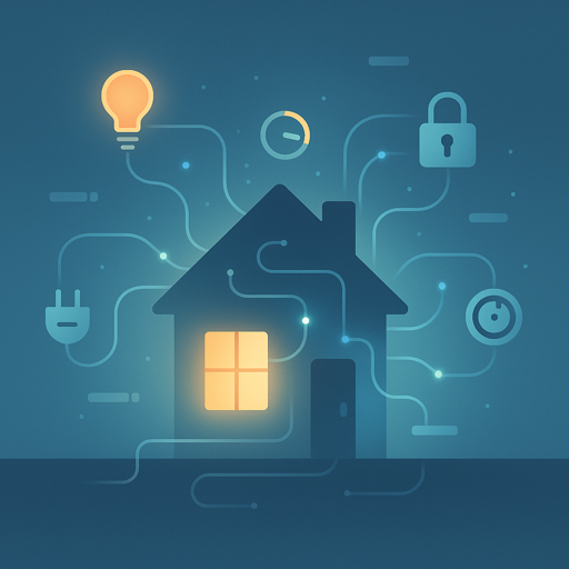 smart home lighting up