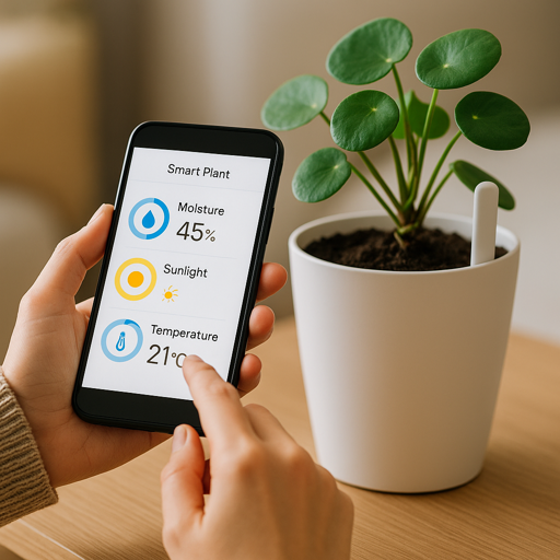 smart plant pot and app