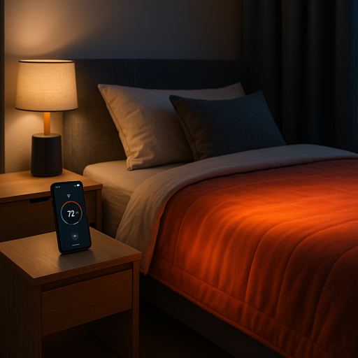 smart heated blanket and smartphone app