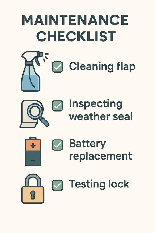 smart pet door maintenance checklist