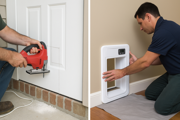 smart pet door - professional vs diy install