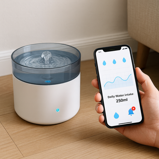smart water fountain and smartphone app
