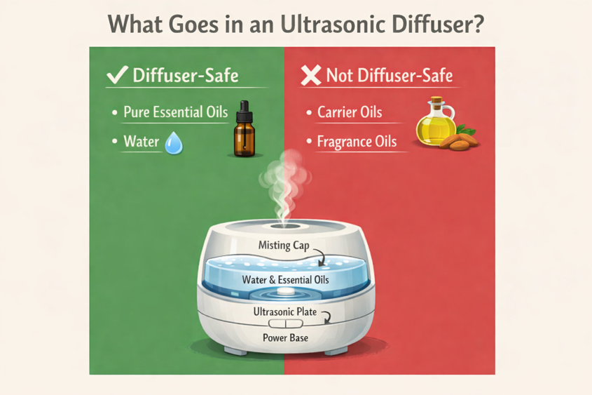 what goes in ultrasonic diffuser - safe and unsafe oils