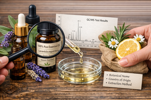 how to identify pure essential oils