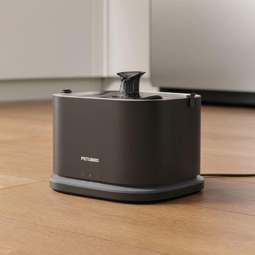 petlibro dockstream 2 smart cat water fountain on kitchen floor
