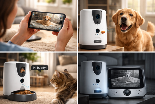 smart cameras keeping pets connected
