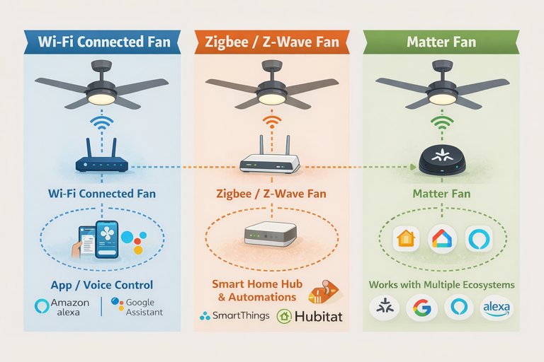 smart ceiling fan control options