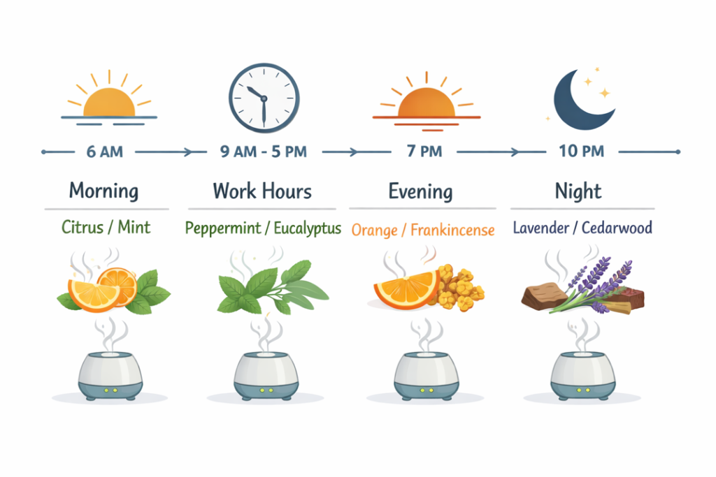smart diffuser essential oil routines