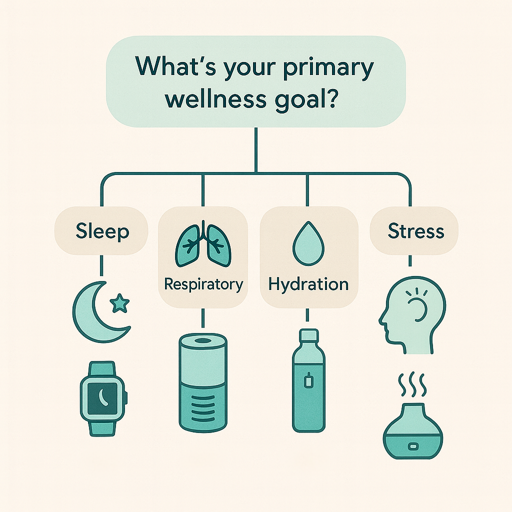 smart home wellness - primary goal flowchart