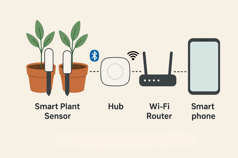 smart plant sensor system - hub based