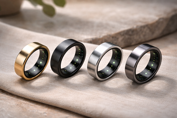 smart rings in different materials