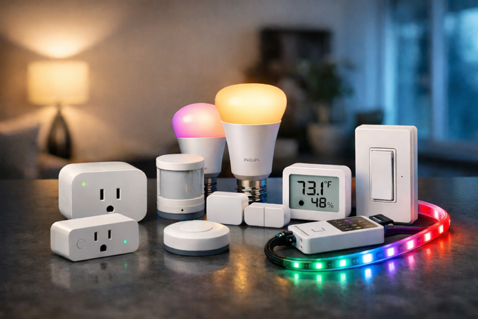 collection of zigbee smart home devices