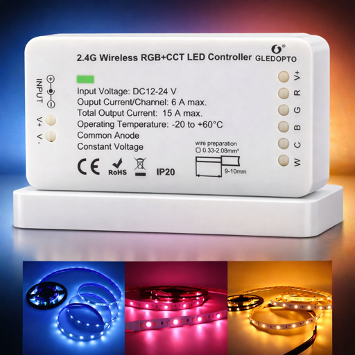 gledopto rgb+cct led controller