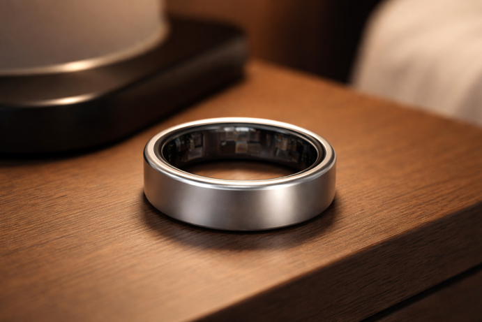 samsung galaxy ring on bedside table
