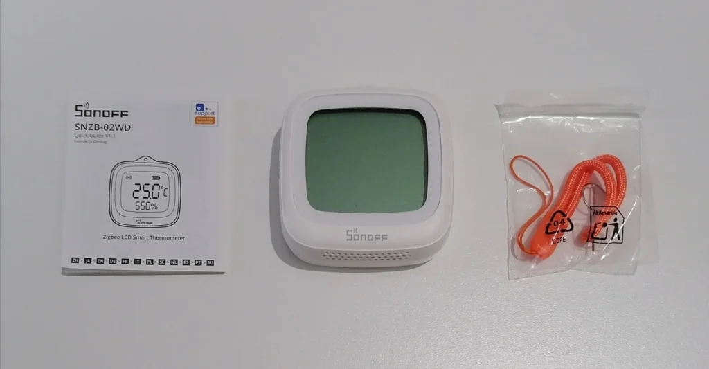 sonoff snzb-02wd - unboxing contents