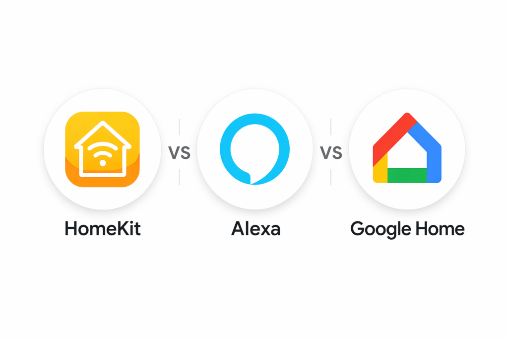 homekit vs alexa vs google home smart home platform comparison
