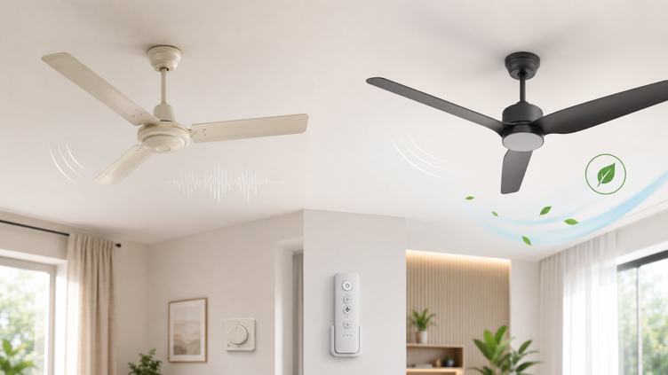 ac motor ceiling fan vs dc motor ceiling fan comparison