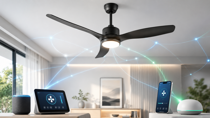 matter ceiling fan connecting to multiple smart home platforms
